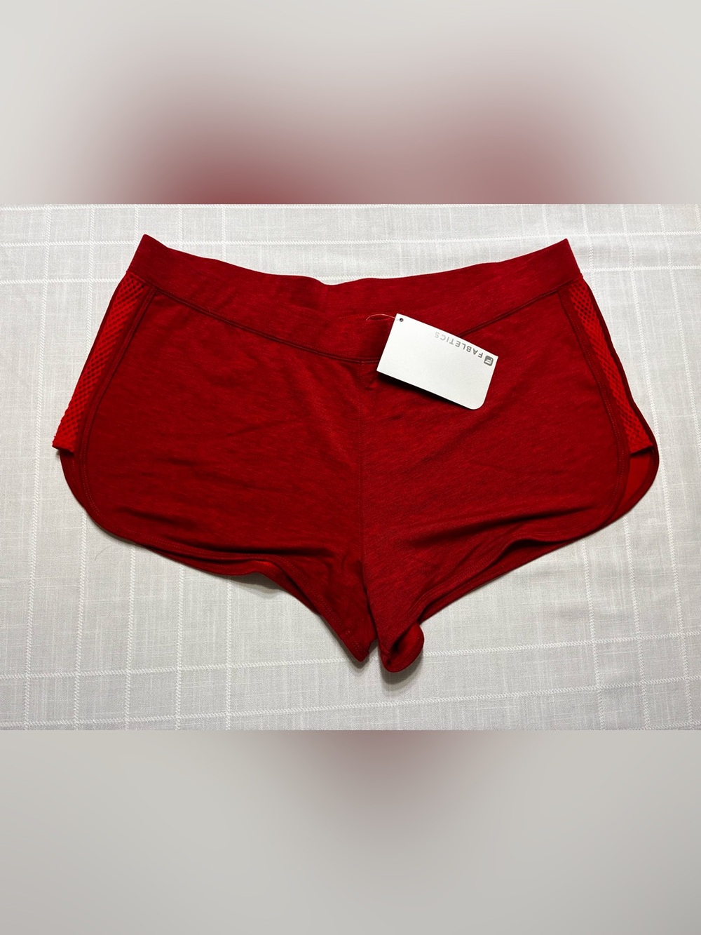 Fabletics Red Mira Mar 2” Workout Shorts